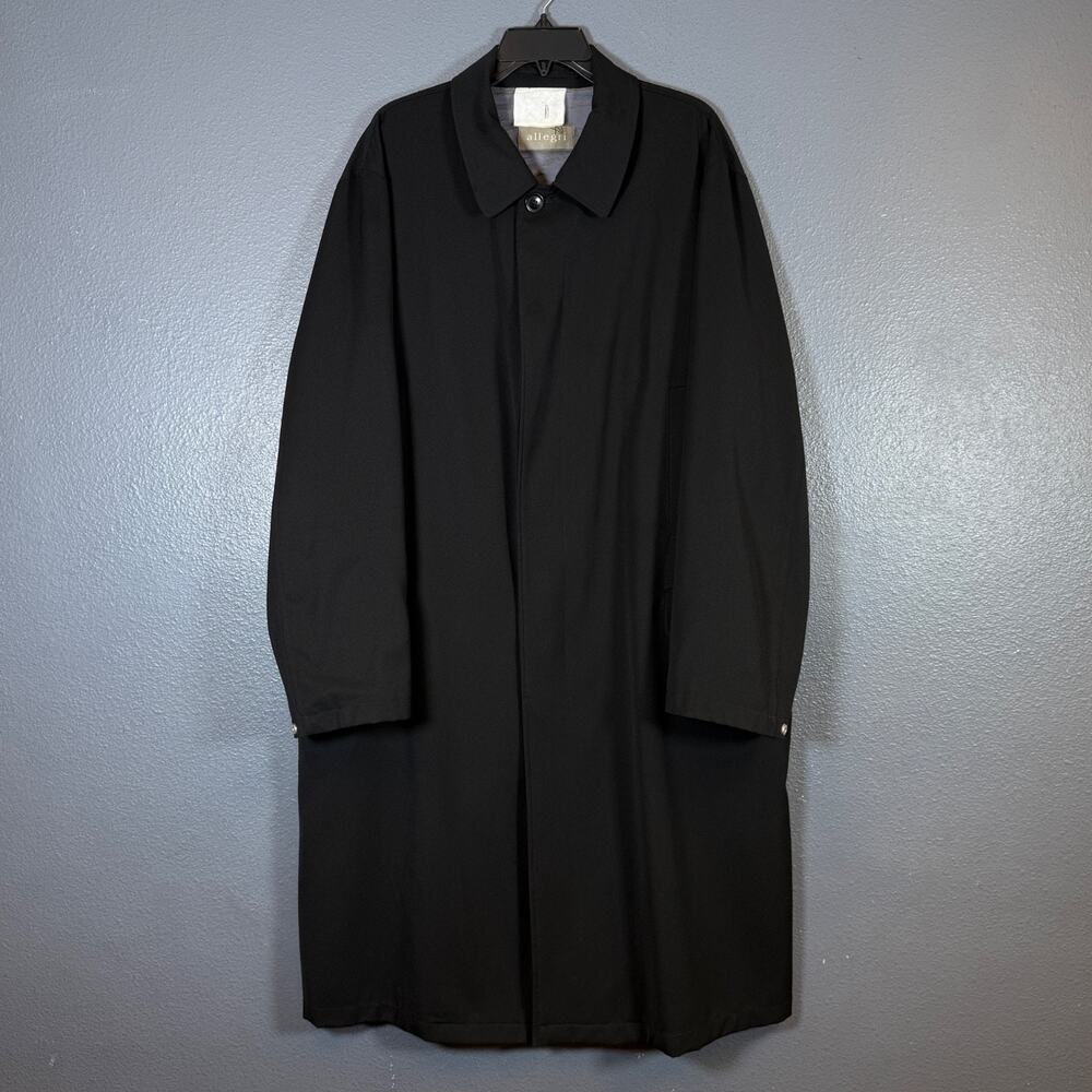 Allegri 52eu men’s black trench coat jacket made in Italy
